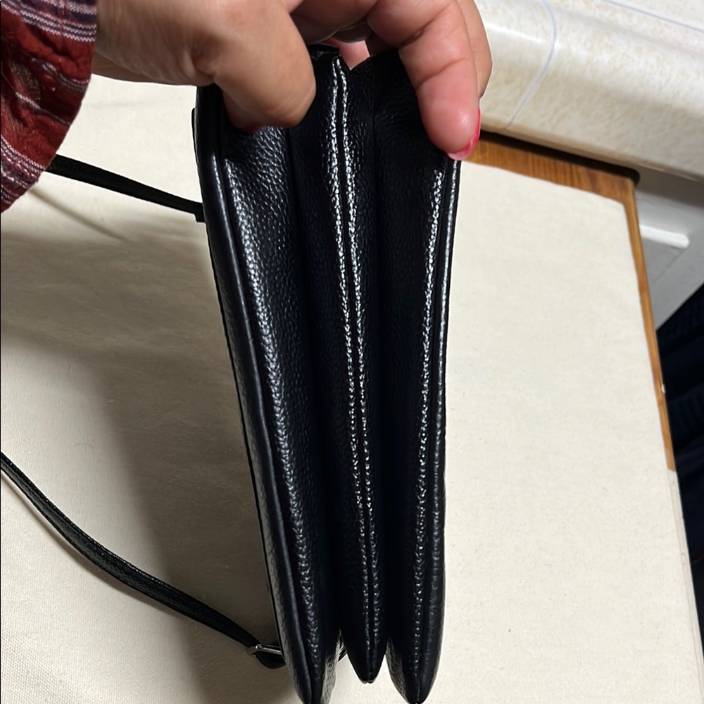 Giani Bernini Black Crossbody / belt bag Genuine leather with Adjustable Strap - Picture 6 of 13